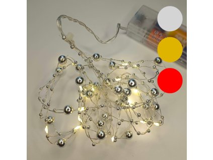 LED světelný řetěz s korálky