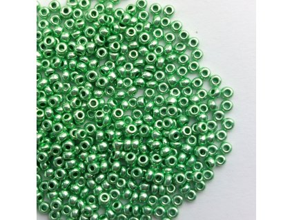 Preciosa rokajl 10/0 zelený metalický