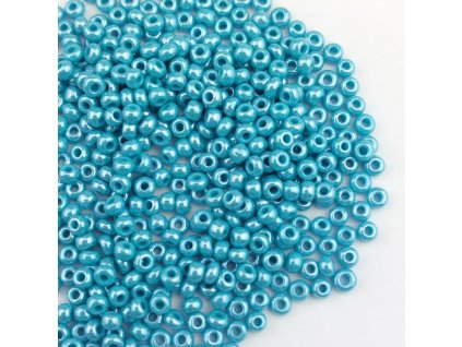 Preciosa rokajl 8/0 sv. tyrkys listr