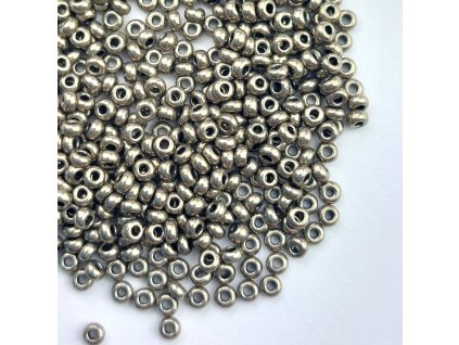 Preciosa rokajl 10/0 hnědý metalický