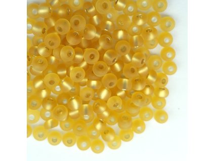 Preciosa rokajl 6/0 zlatý mat
