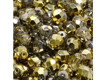 Ohňovky 3 mm amber zlaté