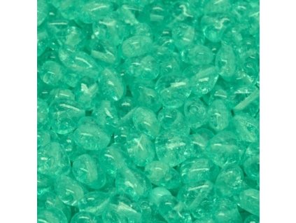 Skleněná srdíčka práskačky 6 mm mentolové