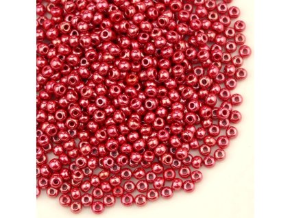 Preciosa rokajl 6/0 červený listr