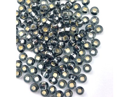 Preciosa rokajl 8/0 šedý průtah