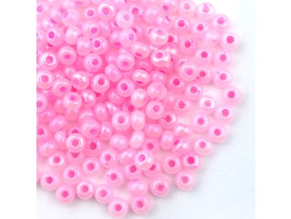 Preciosa rokajl 6/0 sv. růžový listr