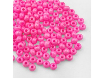 Preciosa rokajl 6/0 neon růžový listr