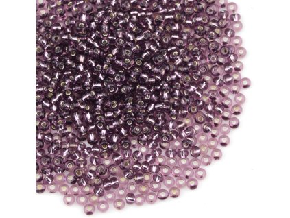 Preciosa rokajl 9/0 fialový průtah