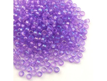 Preciosa rokajl 10/0 fialový AB