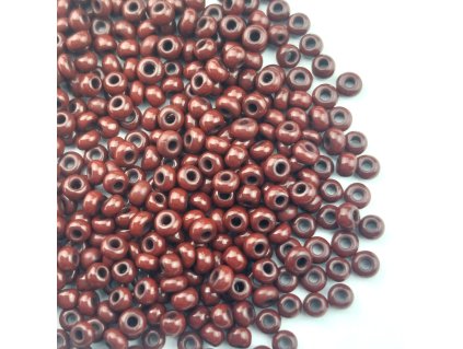 Preciosa rokajl 10/0 tm. hnědý