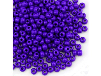 Preciosa rokajl 11/0 tm. modrý