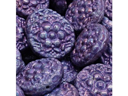 Korálky Vesna fialové nebula