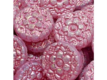 Korálky Vesna růžové AB