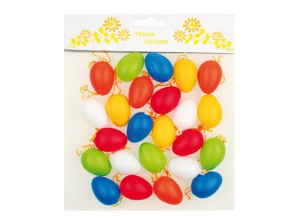 Plastová vajíčka 4 cm barevná