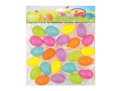 Plastová vajíčka 4 cm barevná pastel