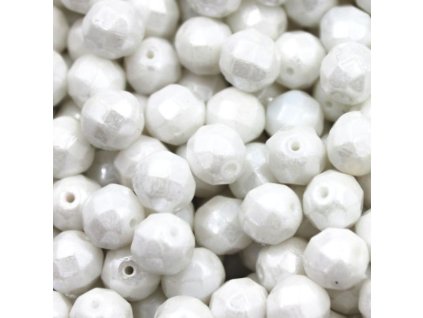 Mačkané ohňovky 8 mm bílé s listrem