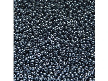 Preciosa rokajl 8/0 hematit