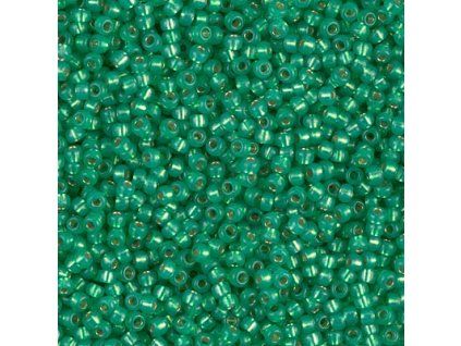 MSB 15/0 Dyed Dk. Mint Green Sil. Alabaster