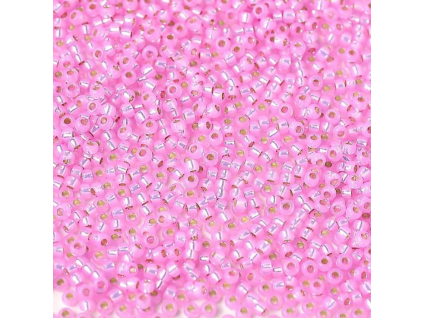 MSB 11/0 Dyed Hot Pink S/L Alabaster