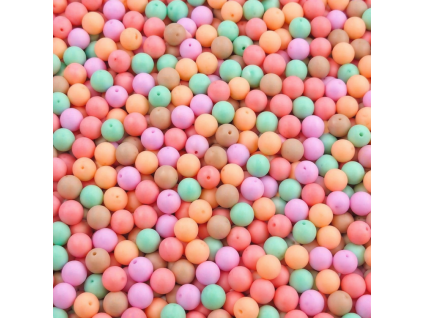 Kuličky 6 mm Bondeli Summer Mix Estrela Neon