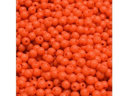 Kuličky 3 mm oranžové