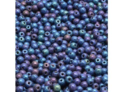 Kuličky 3 mm modrý iris