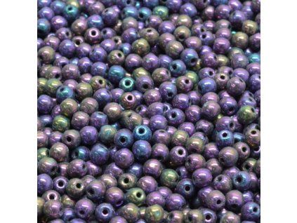 Kuličky 3 mm fialový iris