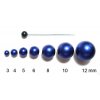 Voskované perly 3 mm tmavě modré mat