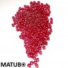 Matubo 7/0 červený opál bílý listr
