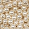 Voskované perly 14 mm krémové