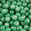 Voskované perly vločka 10mm zelené