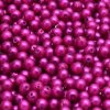 Voskované perly 4 mm růžové matné