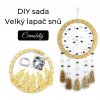 DIY sada Velký lapač snů černobílý