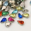 Našívací kamínky kapka 10x6mm mix