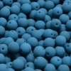 Kuličky 6 mm neon modré mat