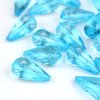 Plastové kapky broušené 22 mm tyrkysové