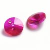Broušené přívěsky rivoli 8 mm fuchsiové