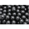 Voskované perly 10 mm černé matné