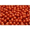 Voskované perly 6 mm oranžové matné