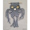 Sova macramé šedá