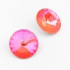 Swarovski® rivoli 14 mm Crystal Orange Glow DeLite