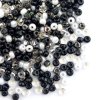 Preciosa rokajl 11/0 mix černobílý