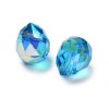 Broušená slza 10x8mm tyrkysová AB
