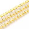 Štrasový řetízek 2,8 mm žlutý
