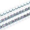 Štrasový řetízek 2 mm vitrail purple velvet
