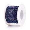 Štrasový řetízek 2 mm vitrail royal blue