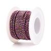 Štrasový řetízek 2 mm vitrail violet
