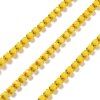 Štrasový řetízek 2 mm opakní žlutá