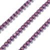 Štrasový řetízek 2 mm opakní borůvková