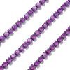 Štrasový řetízek 2 mm opakní sv. fialový